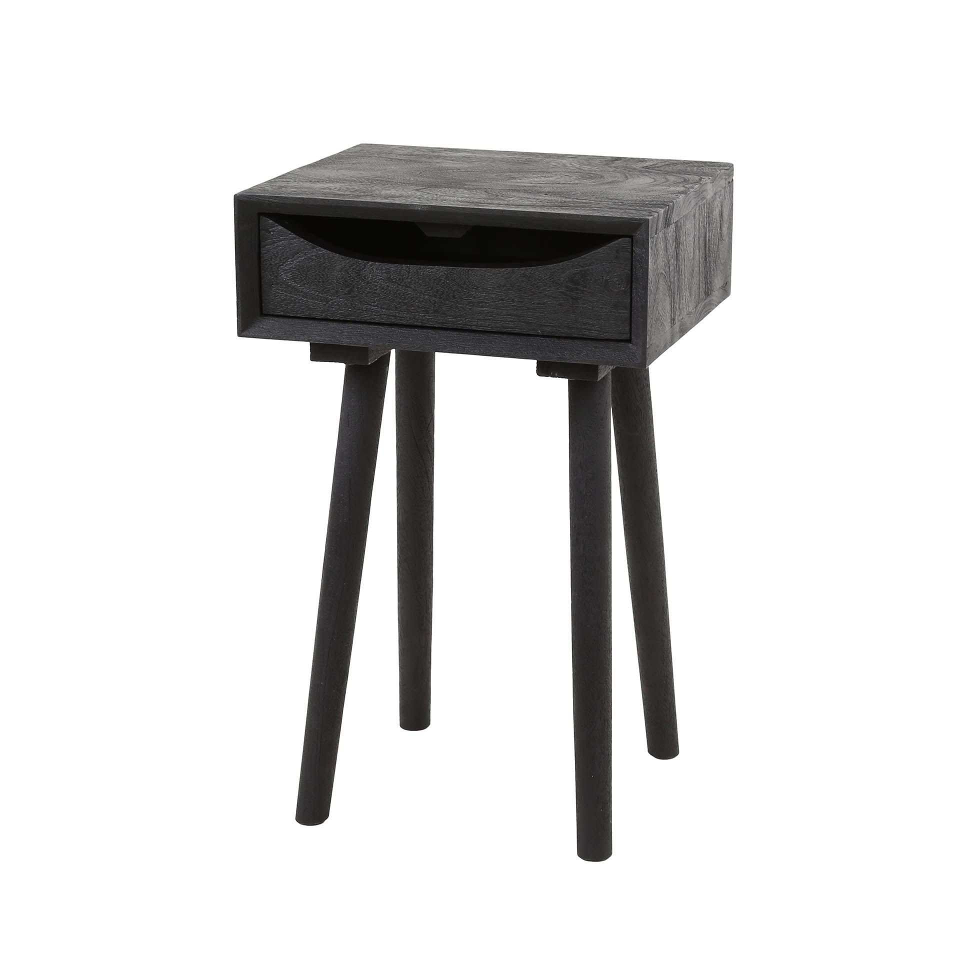 Nachtkastje 1L sleek wood inlay